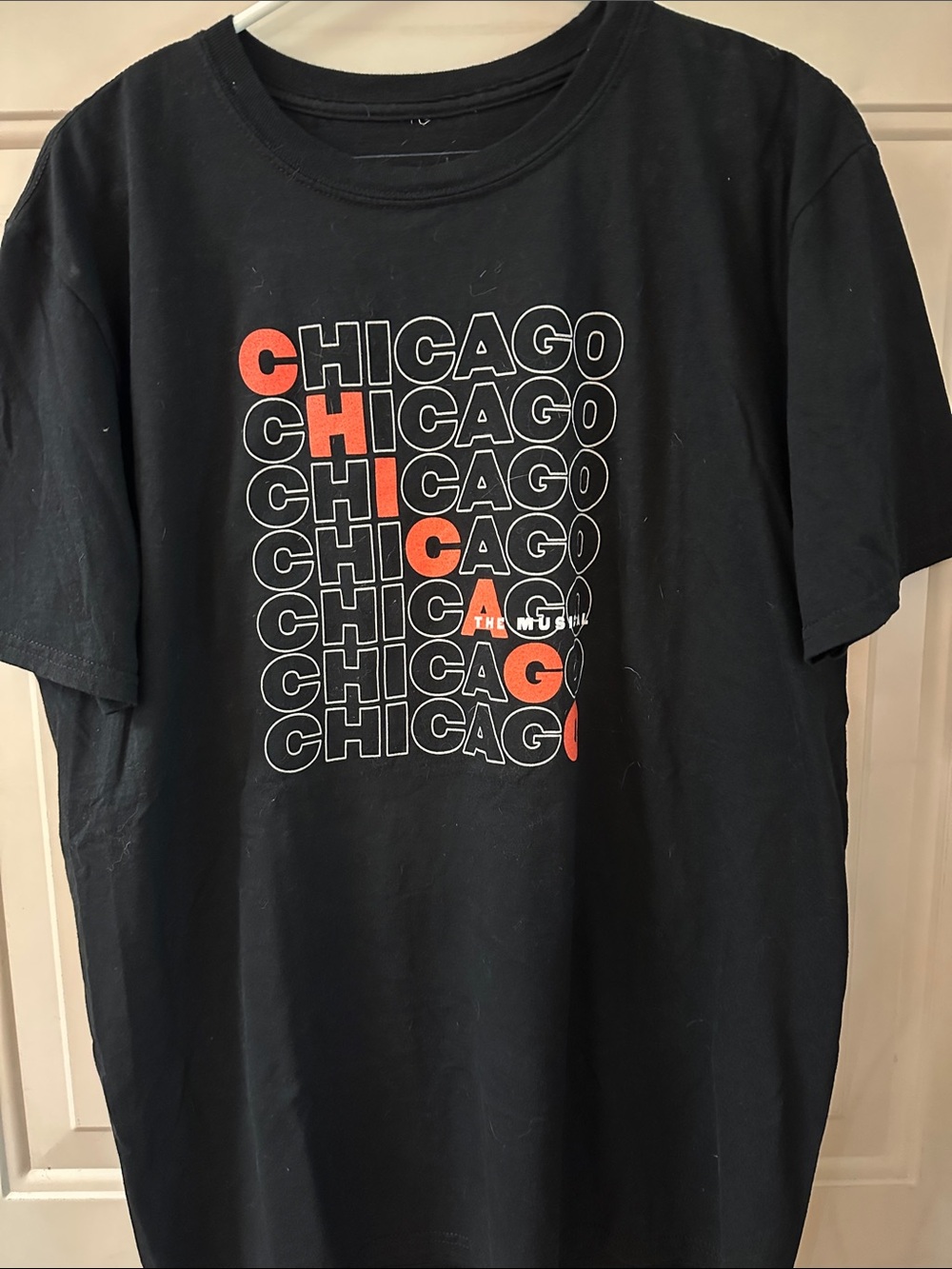 Chicago The Musical unisex t shirt, size large